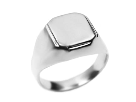Sygnet z białego złota 585 klasyczny Be Unique Syg-007-b