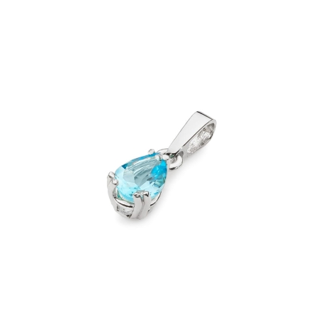 Przejdź do produktu Zawieszka z białego złota 585 z topazem The Diamonds