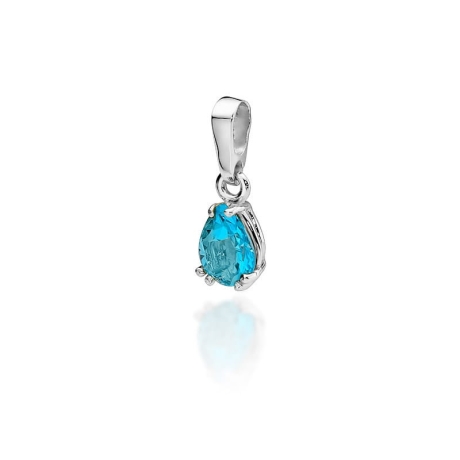 Przejdź do produktu Zawieszka z białego złota 585 z topazem The Diamonds