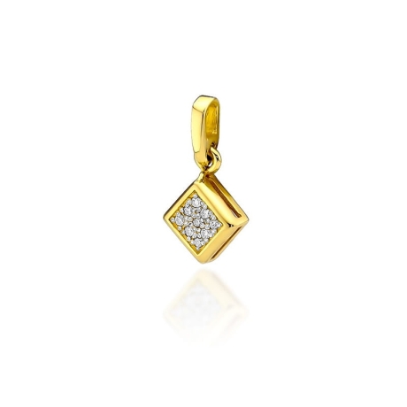 Przejdź do produktu Zawieszka z żółtego złota 585 z diamentami 0,045ct The Diamonds