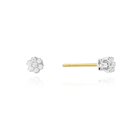 Przejdź do produktu Kolczyki z żółtego złota 585 z diamentami 0,20ct The Diamonds