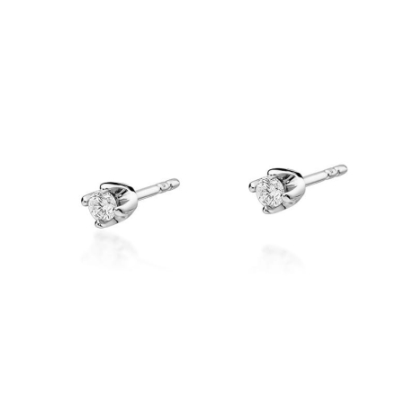 Przejdź do produktu Kolczyki z białego złota 585 z diamentami 0,16ct The Diamonds