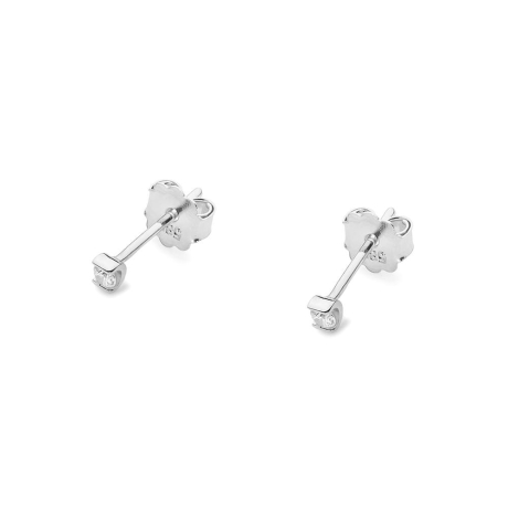 Przejdź do produktu Kolczyki z białego złota 585 z diamentami 0,08ct The Diamonds