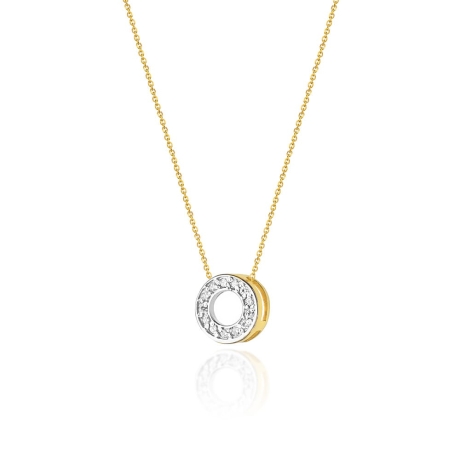 Przejdź do produktu Naszyjnik z żółtego złota z diamentami 0,06ct  The Diamonds