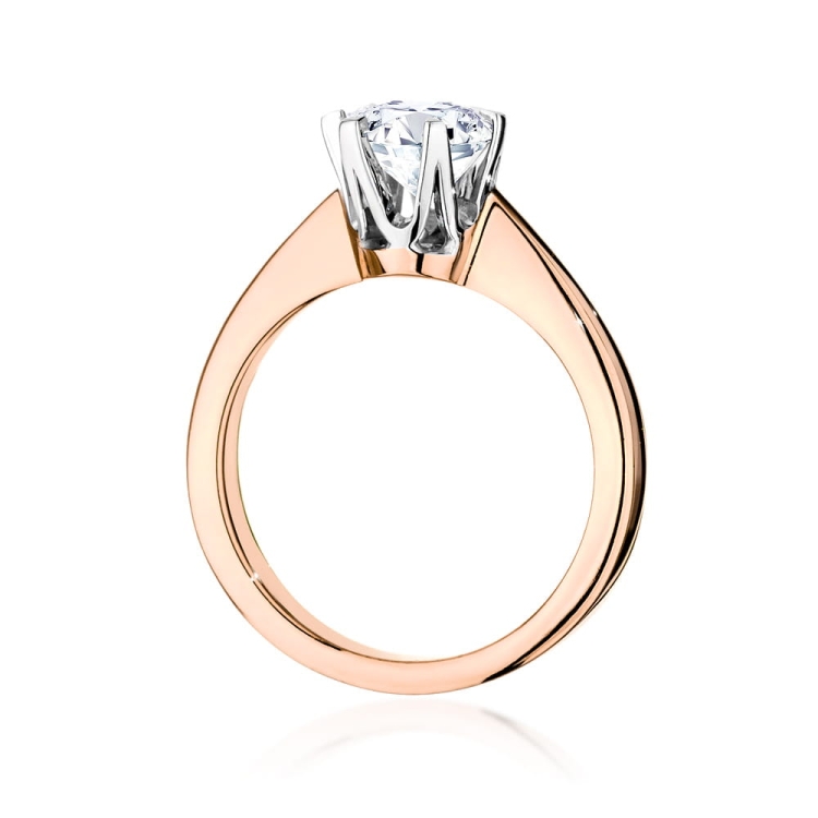 Pierścionek zaręczynowy z różowego złota z diamentem 0,70ct Fire Of Love