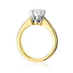 Pierścionek zaręczynowy z żółtego złota z diamentem 0,70ct Fire Of Love