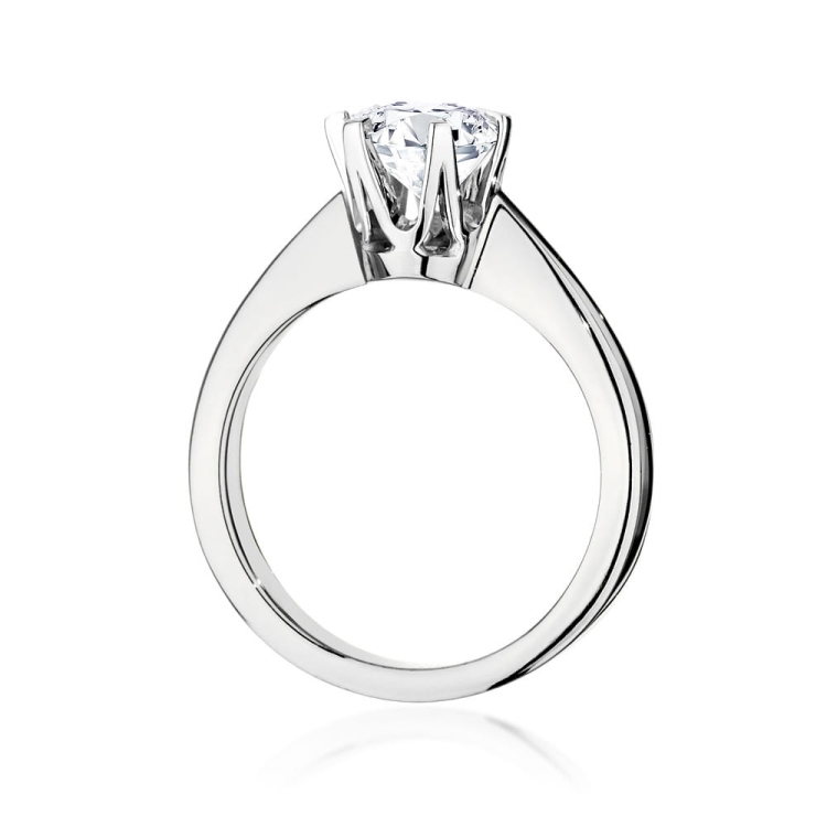 Pierścionek zaręczynowy z białego złota z diamentem 0,70ct Fire Of Love