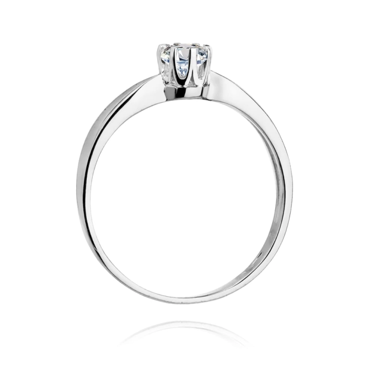 Pierścionek zaręczynowy z białego złota z diamentem 0,70ct Fire Of Love