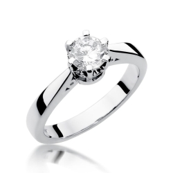 Pierścionek zaręczynowy z białego złota z diamentem 1,00ct Fire Of Love