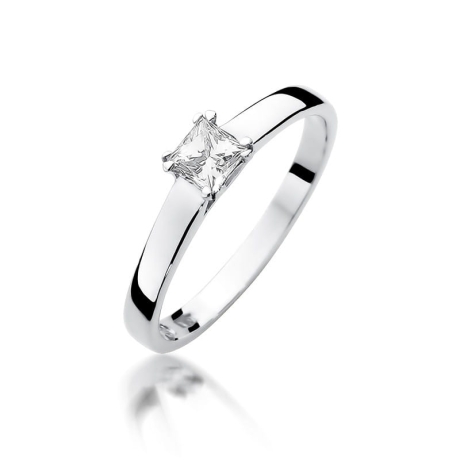 Przejdź do produktu Pierścionek zaręczynowy z białego złota z diamentem 0,30ct Fire Of Love 