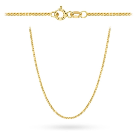 Przejdź do produktu Łańcuszek złoty - lisi ogon - 45cm - 2,0mm (waga: 5,69g)