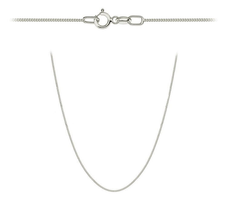 Łańcuszek białe złoto - pancerka - 55cm - 1,2mm (waga: 1,78g)