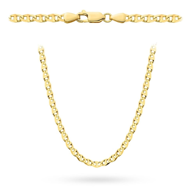 Łańcuszek złoty - gucci - 55cm - 3,5mm (waga: 9,18g)