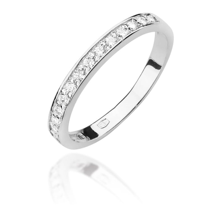 Przejdź do produktu Pierścionek zaręczynowy z białego złota z diamentami 0,20ct Fire Of Love 