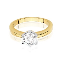 Pierścionek zaręczynowy z żółtego złota z diamentem 0,70ct Fire Of Love