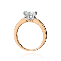 Pierścionek zaręczynowy z różowego złota z diamentem 0,70ct Fire Of Love