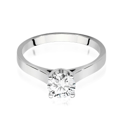 Pierścionek zaręczynowy z białego złota z diamentem 0,70ct Fire Of Love