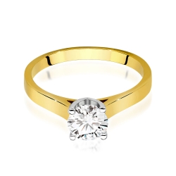 Pierścionek zaręczynowy z żółtego złota z diamentem 0,70ct Fire Of Love