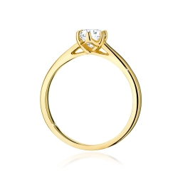 Pierścionek zaręczynowy z żółtego złota z diamentem 0,50ct Fire Of Love