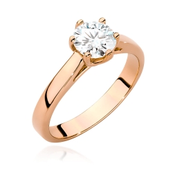 Pierścionek zaręczynowy z różowego złota z diamentem 0,70ct Fire Of Love