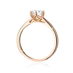 Pierścionek zaręczynowy z różowego złota z diamentem 0,70ct Fire Of Love