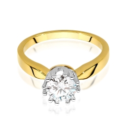 Pierścionek zaręczynowy z żółtego złota z diamentem 0,70ct Fire Of Love