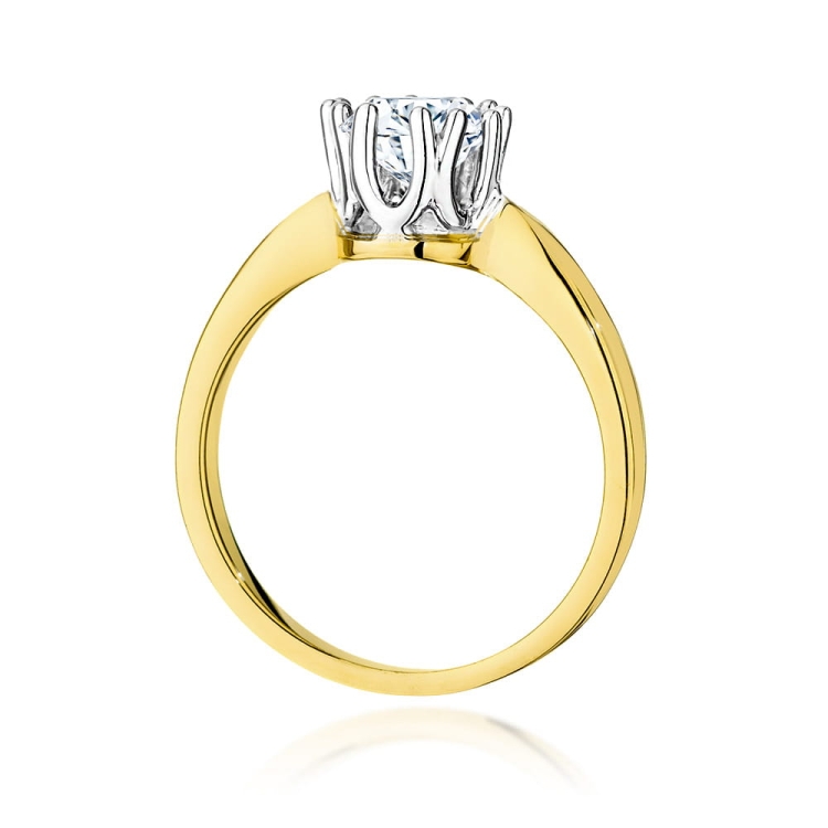 Pierścionek zaręczynowy z żółtego złota z diamentem 0,70ct Fire Of Love