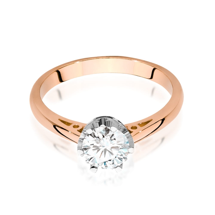 Pierścionek zaręczynowy z różowego złota z diamentem 0,70ct Fire Of Love