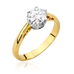 Pierścionek zaręczynowy z żółtego złota z diamentem 0,70ct Fire Of Love