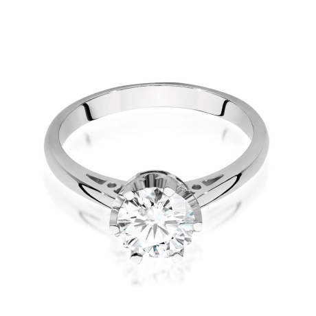 Przejdź do produktu Pierścionek zaręczynowy z białego złota z diamentem 1,00ct Fire Of Love