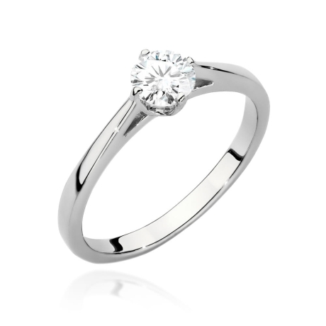 Przejdź do produktu Pierścionek zaręczynowy z białego złota z diamentem 0,40ct Fire Of Love