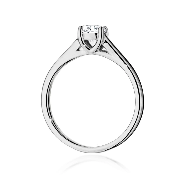 Pierścionek zaręczynowy z białego złota z diamentem 0,50ct Fire Of Love