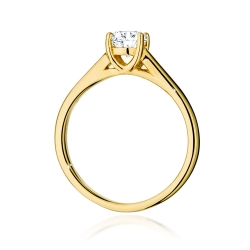 Pierścionek zaręczynowy z żółtego złota z diamentem 0,70ct Fire Of Love