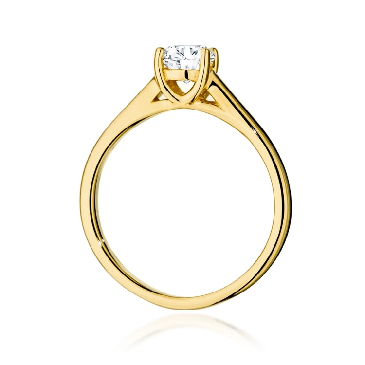 Pierścionek zaręczynowy z żółtego złota z diamentem 0,70ct Fire Of Love