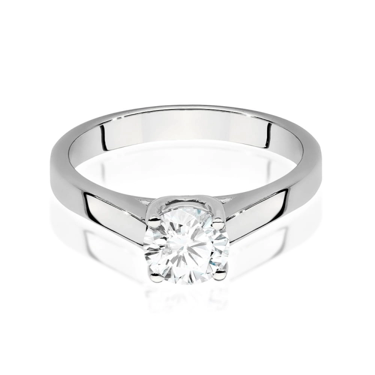 Pierścionek zaręczynowy z białego złota z diamentem 0,70ct Fire Of Love