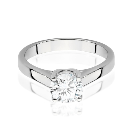 Przejdź do produktu Pierścionek zaręczynowy z białego złota z diamentem 1,00ct Fire Of Love 