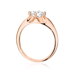 Pierścionek zaręczynowy z różowego złota z brylantem 0,70ct Fire Of Love