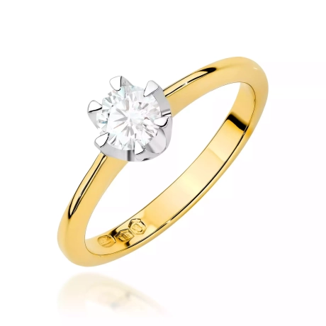 Przejdź do produktu Pierścionek BW0220 Diament Laboratoryjny 0,70ct żółte złoto