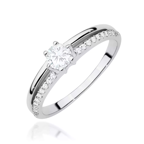 Przejdź do produktu Pierścionek BW0355 Diament Laboratoryjny 0,30ct białe złoto