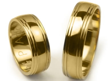 Obrączki ślubne z żółtego złota półokrągłe 6mm Premium P-ADONIS