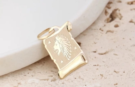 Przejdź do produktu Zawieszka znak zodiaku lew na papirusie (Gramatura: 0.46) 