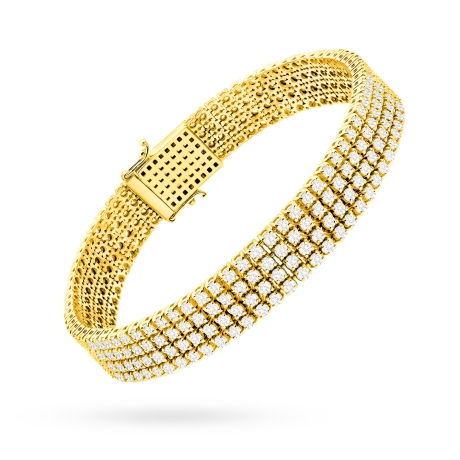 Przejdź do produktu Bransoletka BR0036 z diamentami laboratoryjnymi żółte złoto 