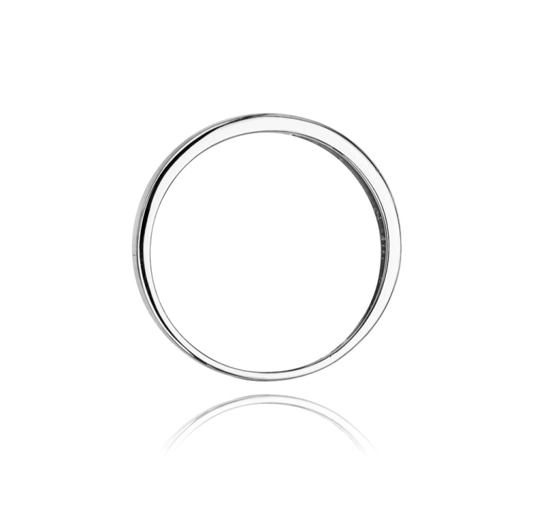 Pierścionek zaręczynowy z białego złota z diamentami 0,03ct Fire Of Love BW-64-b