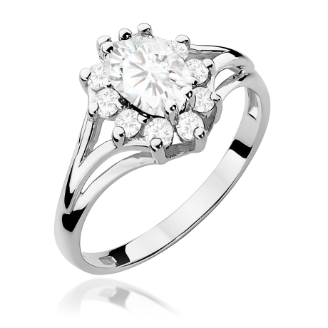 Przejdź do produktu Pierścionek BW0037 Diament Laboratoryjny 0,70ct białe złoto