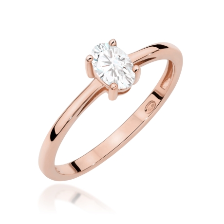 Przejdź do produktu Pierścionek BW0685 Diament Laboratoryjny 0,40ct różowe złoto 