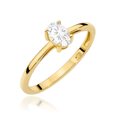 Przejdź do produktu Pierścionek BW0685 Diament Laboratoryjny 0,40ct żółte złoto 