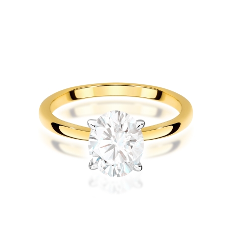 Przejdź do produktu Pierścionek BW0688 Diament Laboratoryjny 1,50ct żółte złoto 