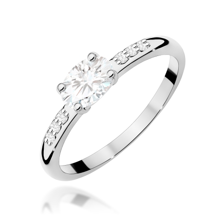 Przejdź do produktu Pierścionek BW0077 Diament Laboratoryjny 0,40ct białe złoto  