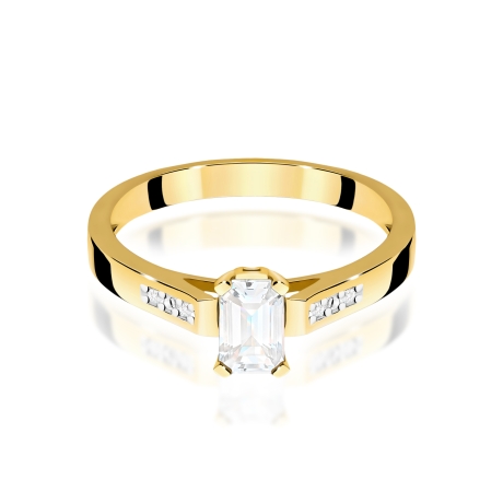 Przejdź do produktu Pierścionek BW0078 Diament Laboratoryjny 0,60ct żółte złoto 