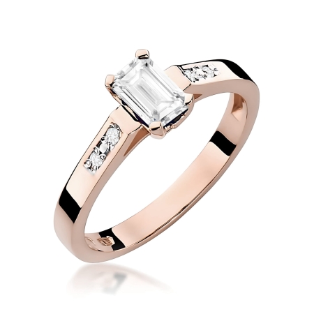 Przejdź do produktu Pierścionek BW0078 Diament Laboratoryjny 0,60ct różowe złoto 